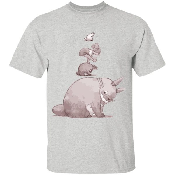 Totoro Soot Gremlins - Totoro – Jump over the cow playing T Shirt for Kid-Totoro Soot Gremlins