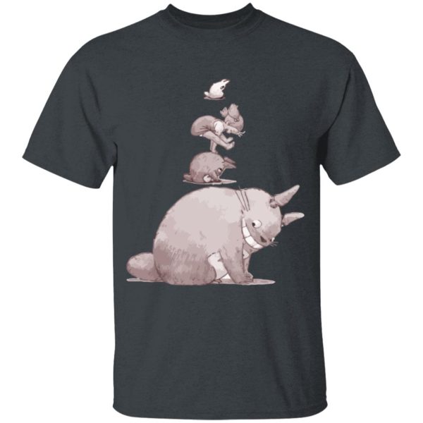 Totoro Soot Gremlins - Totoro – Jump over the cow playing T Shirt for Kid-Totoro Soot Gremlins