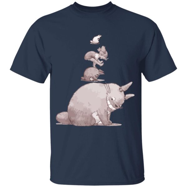 Totoro Soot Gremlins - Totoro – Jump over the cow playing T Shirt for Kid-Totoro Soot Gremlins