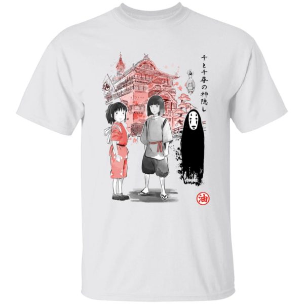 Spirited Away Dust Sprites - Spirited Away – Sen and Friends by the Bathhouse T Shirt for Kid-Spirited Away Dust Sprites