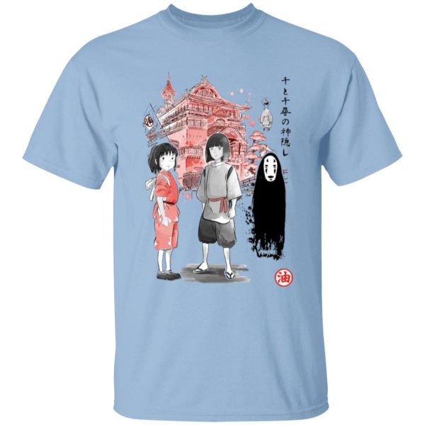 Spirited Away Dust Sprites - Spirited Away – Sen and Friends by the Bathhouse T Shirt for Kid-Spirited Away Dust Sprites