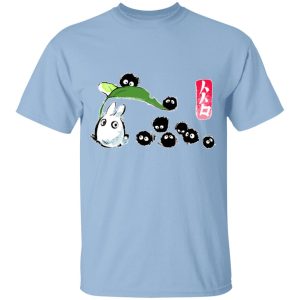 Totoro Restaurant - Mini Totoro and the Soot Balls T Shirt for Kid-Totoro Restaurant