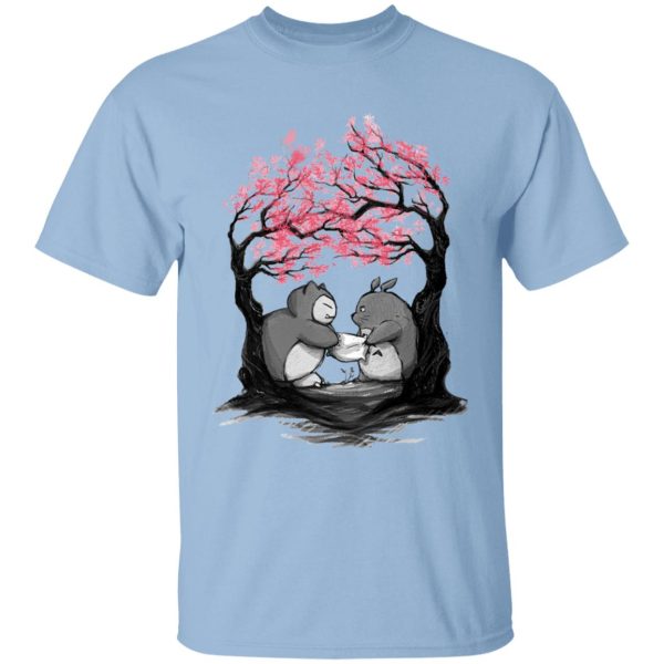 Mei My Neighbour Totoro - Totoro vs Snorlax Pillow fight T Shirt for Kid-Mei My Neighbour Totoro