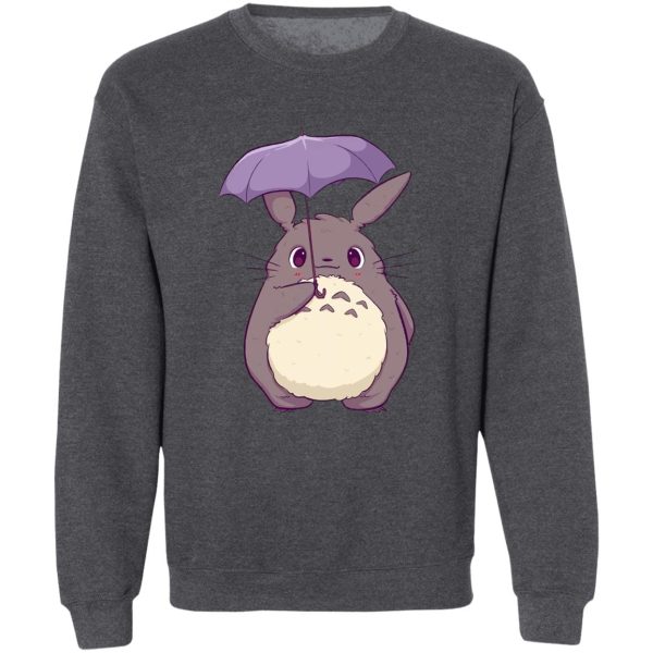 Totoro Cartoon Movie - Totoro and Umbrella Cute Sweatshirt-Apparel, My Neighbor Totoro, Sweatshirt, Totoro Cartoon Movie