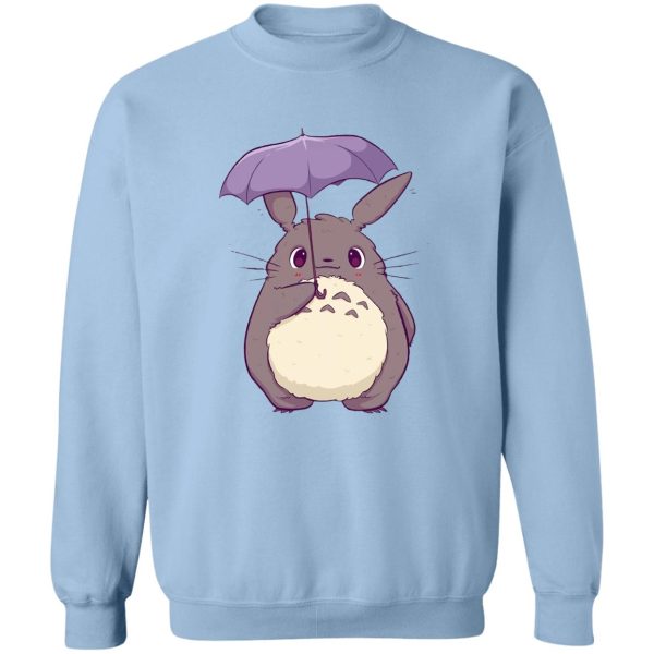 Totoro Cartoon Movie - Totoro and Umbrella Cute Sweatshirt-Apparel, My Neighbor Totoro, Sweatshirt, Totoro Cartoon Movie