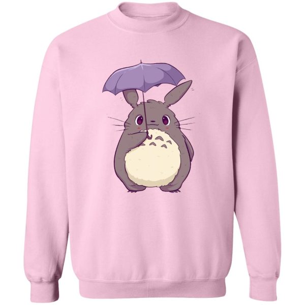 Totoro Cartoon Movie - Totoro and Umbrella Cute Sweatshirt-Apparel, My Neighbor Totoro, Sweatshirt, Totoro Cartoon Movie