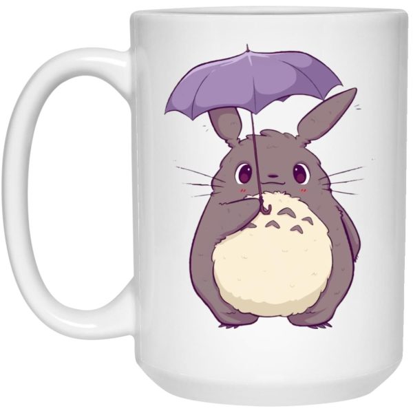 Totoro Japanese Restaurant - Totoro and Umbrella Cute Mug-House Decor, Mug, My Neighbor Totoro, Totoro Japanese Restaurant