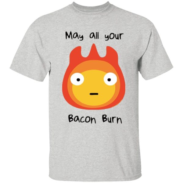 Howl S Moving Castle - Howl’s Moving Castle – May All Your Bacon Burn T Shirt for Kid-Howl S Moving Castle