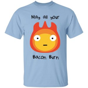 Howl S Moving Castle - Howl’s Moving Castle – May All Your Bacon Burn T Shirt for Kid-Howl S Moving Castle