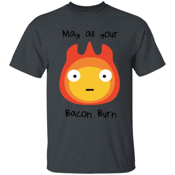 Howl S Moving Castle - Howl’s Moving Castle – May All Your Bacon Burn T Shirt for Kid-Howl S Moving Castle