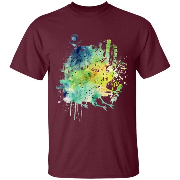 Howl's Moving Castle In Theaters - Howl’s Moving Castle Colorful Castle T Shirt for Kid-Howl's Moving Castle In Theaters