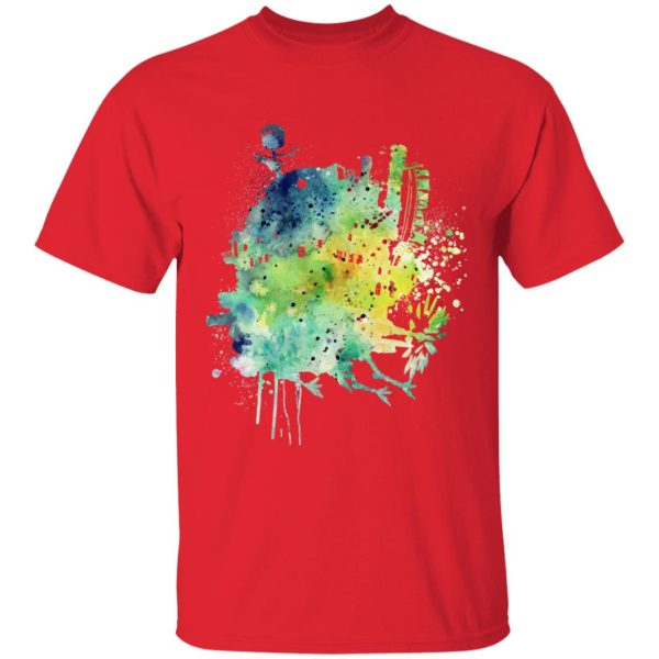 Howl's Moving Castle In Theaters - Howl’s Moving Castle Colorful Castle T Shirt for Kid-Howl's Moving Castle In Theaters