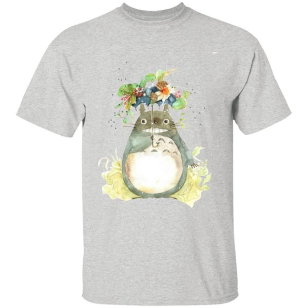 Hayao Miyazaki Totoro - Totoro with Flower Umbrella T Shirt for Kid-Hayao Miyazaki Totoro