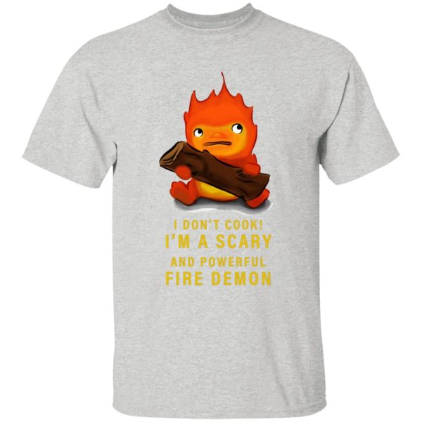 Howl's Moving Castle Explained - Howl’s Moving Castle Calcifer T Shirt for Kid-Howl's Moving Castle Explained