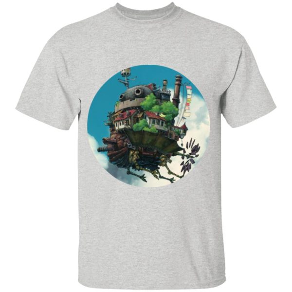 Ghibli Howl's Moving Castle - Howl’s Moving Castle – Flying on the Sky T Shirt for Kid-Ghibli Howl's Moving Castle