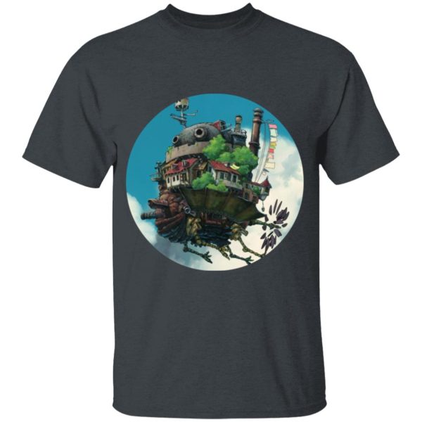 Ghibli Howl's Moving Castle - Howl’s Moving Castle – Flying on the Sky T Shirt for Kid-Ghibli Howl's Moving Castle