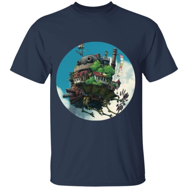 Ghibli Howl's Moving Castle - Howl’s Moving Castle – Flying on the Sky T Shirt for Kid-Ghibli Howl's Moving Castle