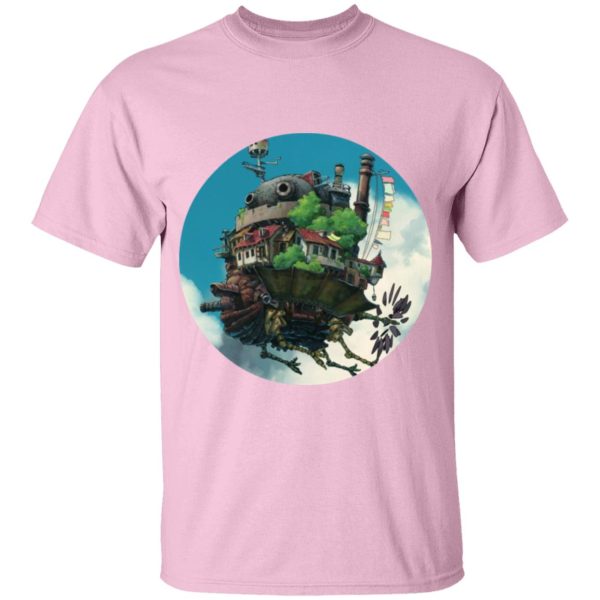 Ghibli Howl's Moving Castle - Howl’s Moving Castle – Flying on the Sky T Shirt for Kid-Ghibli Howl's Moving Castle