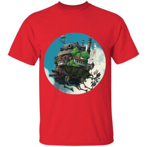 Ghibli Howl's Moving Castle - Howl’s Moving Castle – Flying on the Sky T Shirt for Kid-Ghibli Howl's Moving Castle