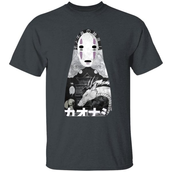 Spirited Away Yubaba - Spirited Away Kaonashi Cutout Black T Shirt for Kid-Spirited Away Yubaba