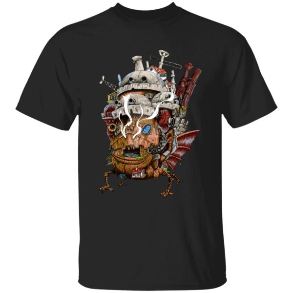 Howl's Moving Castle Series - Howl’s Moving Castle – Smoking T Shirt for Kid-Howl's Moving Castle Series