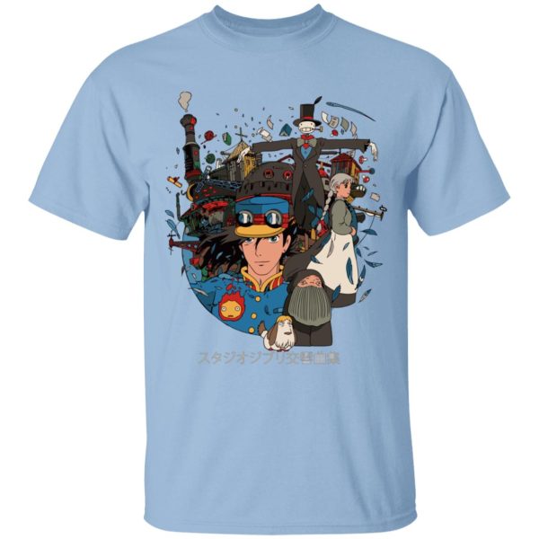 Howl's Moving Castle Explanation - Howl’s Moving Castle Characters Compilation T Shirt for Kid-Howl's Moving Castle Explanation