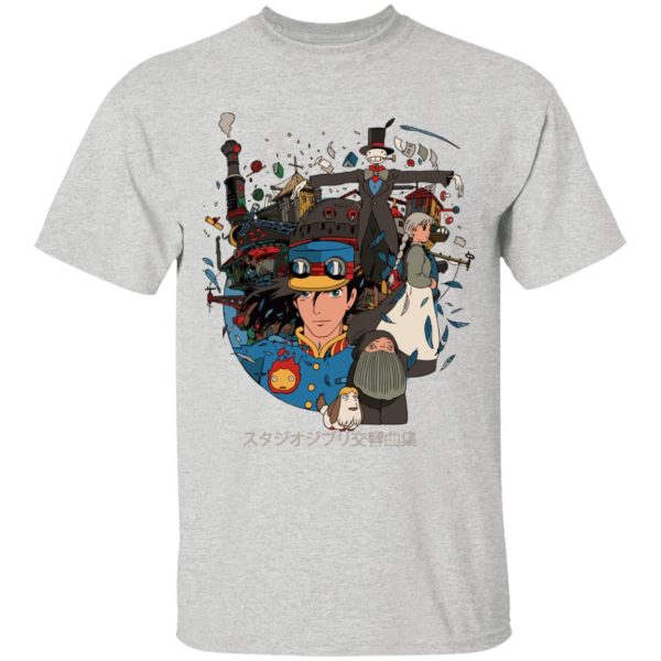 Howl's Moving Castle Explanation - Howl’s Moving Castle Characters Compilation T Shirt for Kid-Howl's Moving Castle Explanation