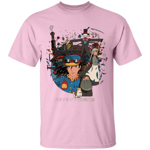 Howl's Moving Castle Explanation - Howl’s Moving Castle Characters Compilation T Shirt for Kid-Howl's Moving Castle Explanation