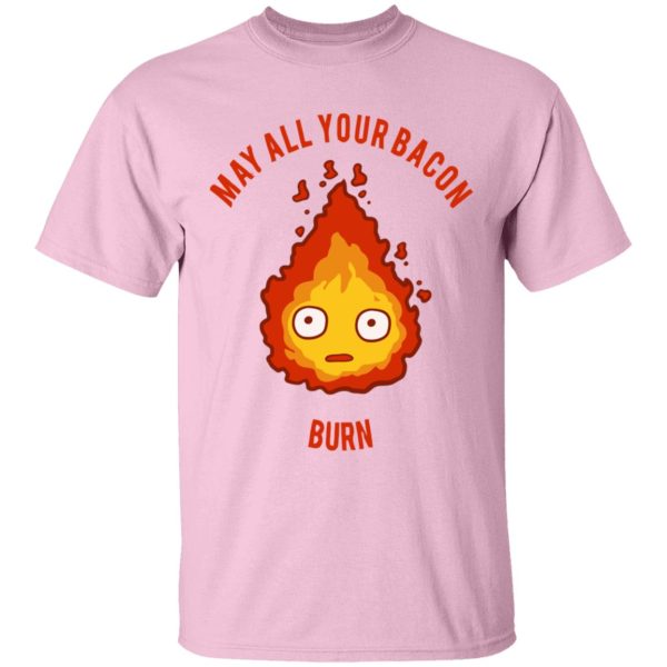 Howl's Moving Castle Merry Go Round Of Life Sheet Music - Calcifer: May All Your Bacon Burn T Shirt for Kid-Howl's Moving Castle Merry Go Round Of Life Sheet Music