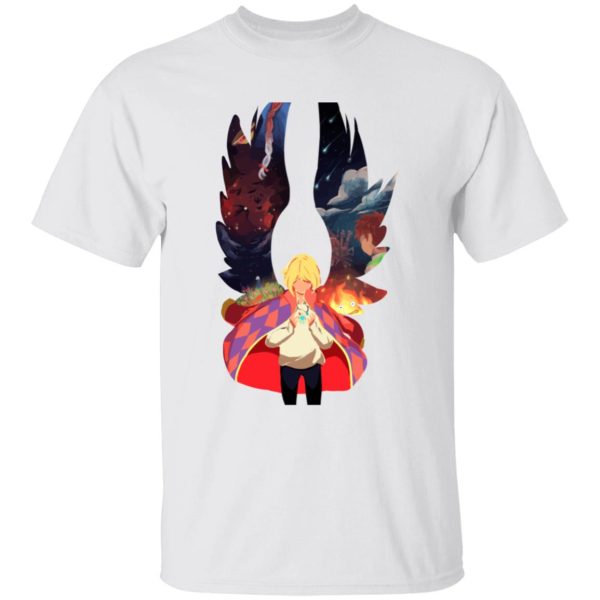 Howl's Moving Castle Movie - Howl and Colorful Wings T Shirt for Kid-Howl's Moving Castle Movie