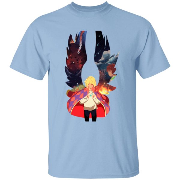 Howl's Moving Castle Movie - Howl and Colorful Wings T Shirt for Kid-Howl's Moving Castle Movie