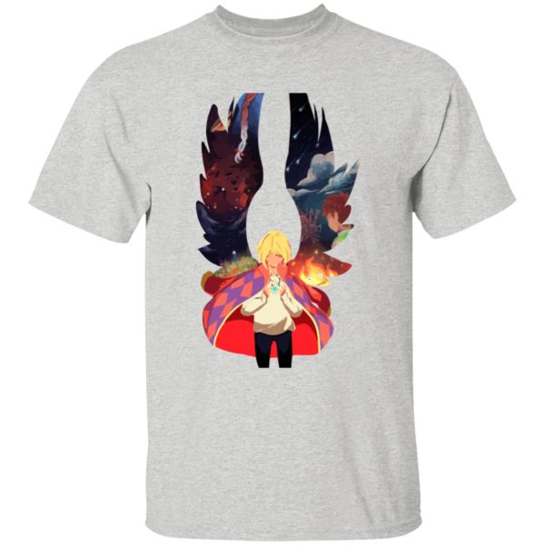 Howl's Moving Castle Movie - Howl and Colorful Wings T Shirt for Kid-Howl's Moving Castle Movie