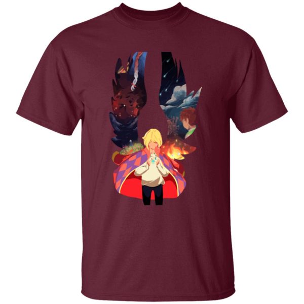 Howl's Moving Castle Movie - Howl and Colorful Wings T Shirt for Kid-Howl's Moving Castle Movie