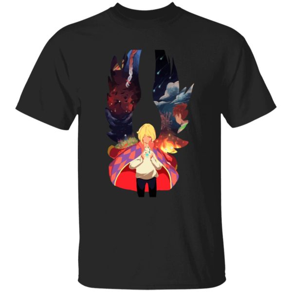 Howl's Moving Castle Movie - Howl and Colorful Wings T Shirt for Kid-Howl's Moving Castle Movie