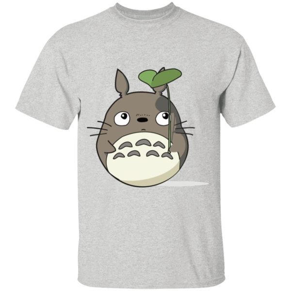 Totoro Anime - Totoro and the Leaf Umbrella T Shirt for Kid-Totoro Anime