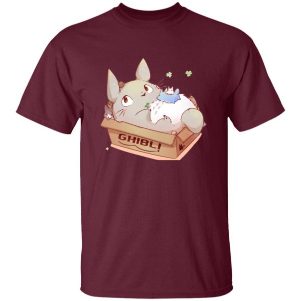 Watch Totoro - Cute Totoro in the Box T Shirt-Apparel, My Neighbor Totoro, Tshirt, Watch Totoro