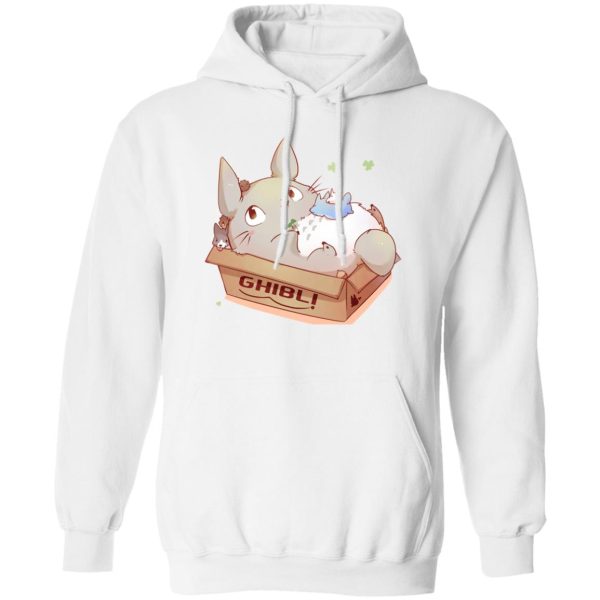 Is Totoro Forest Japan Safe - Cute Totoro in the Box Hoodie-Apparel, Hoodie, Is Totoro Forest Japan Safe, My Neighbor Totoro