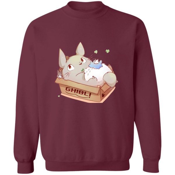 What Animal Is Totoro - Cute Totoro in the Box Sweatshirt-Apparel, My Neighbor Totoro, Sweatshirt, What Animal Is Totoro