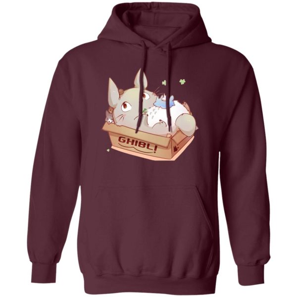 Is Totoro Forest Japan Safe - Cute Totoro in the Box Hoodie-Apparel, Hoodie, Is Totoro Forest Japan Safe, My Neighbor Totoro