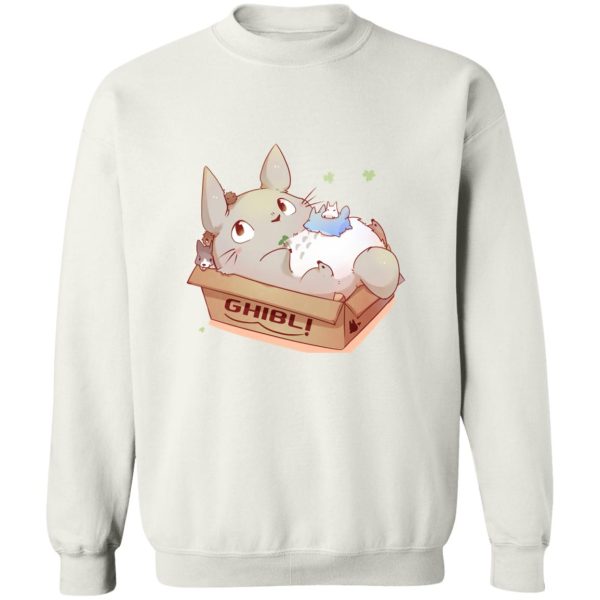 What Animal Is Totoro - Cute Totoro in the Box Sweatshirt-Apparel, My Neighbor Totoro, Sweatshirt, What Animal Is Totoro