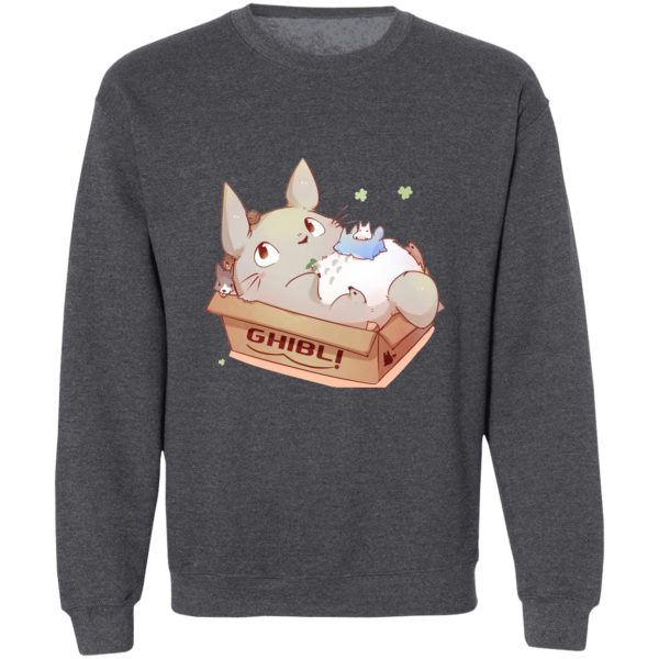 What Animal Is Totoro - Cute Totoro in the Box Sweatshirt-Apparel, My Neighbor Totoro, Sweatshirt, What Animal Is Totoro