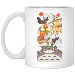 What Is Totoro In Japanese - Totoro and Ghibli Friends Fanart Mug-House Decor, Mug, My Neighbor Totoro, What Is Totoro In Japanese