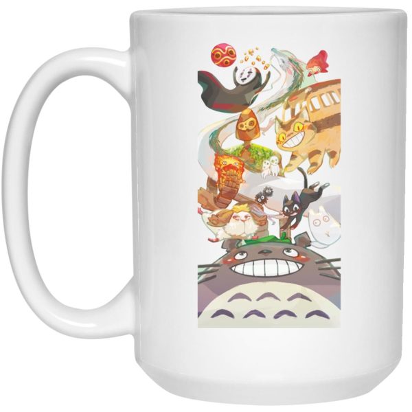 What Is Totoro In Japanese - Totoro and Ghibli Friends Fanart Mug-House Decor, Mug, My Neighbor Totoro, What Is Totoro In Japanese