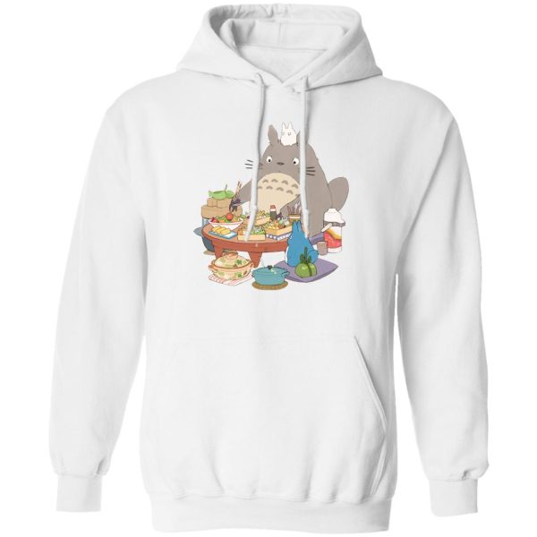 Studio Ghibli Totoro Movie - Totoro Family Lunching Hoodie-Apparel, Hoodie, My Neighbor Totoro, Studio Ghibli Totoro Movie