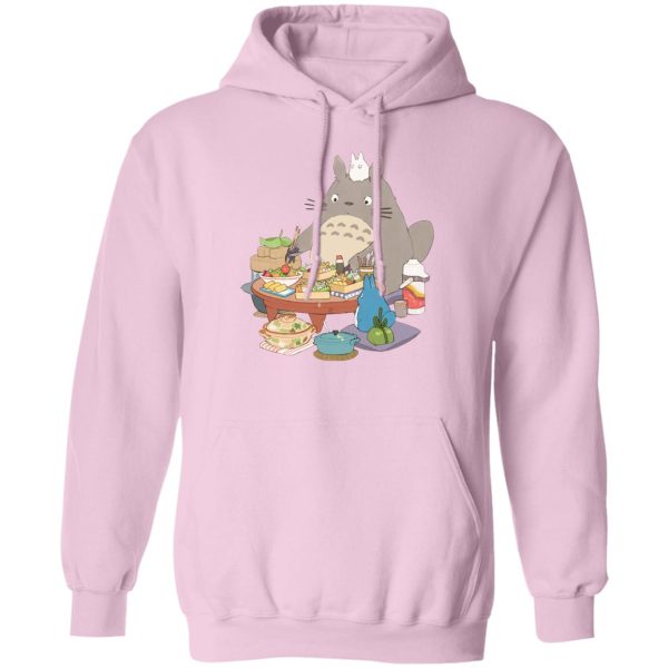 Studio Ghibli Totoro Movie - Totoro Family Lunching Hoodie-Apparel, Hoodie, My Neighbor Totoro, Studio Ghibli Totoro Movie