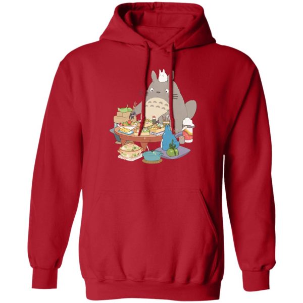 Studio Ghibli Totoro Movie - Totoro Family Lunching Hoodie-Apparel, Hoodie, My Neighbor Totoro, Studio Ghibli Totoro Movie