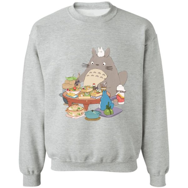 My Neighbor Totoro Satsuki - Totoro Family Lunching Sweatshirt-Apparel, My Neighbor Totoro, My Neighbor Totoro Satsuki, Sweatshirt