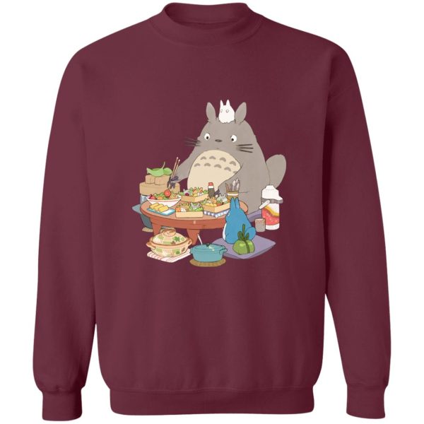 My Neighbor Totoro Satsuki - Totoro Family Lunching Sweatshirt-Apparel, My Neighbor Totoro, My Neighbor Totoro Satsuki, Sweatshirt