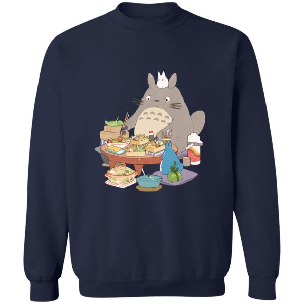 My Neighbor Totoro Satsuki - Totoro Family Lunching Sweatshirt-Apparel, My Neighbor Totoro, My Neighbor Totoro Satsuki, Sweatshirt