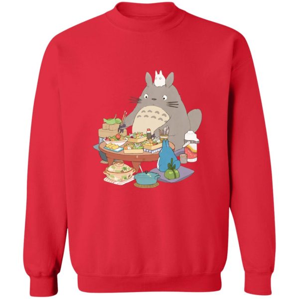 My Neighbor Totoro Satsuki - Totoro Family Lunching Sweatshirt-Apparel, My Neighbor Totoro, My Neighbor Totoro Satsuki, Sweatshirt